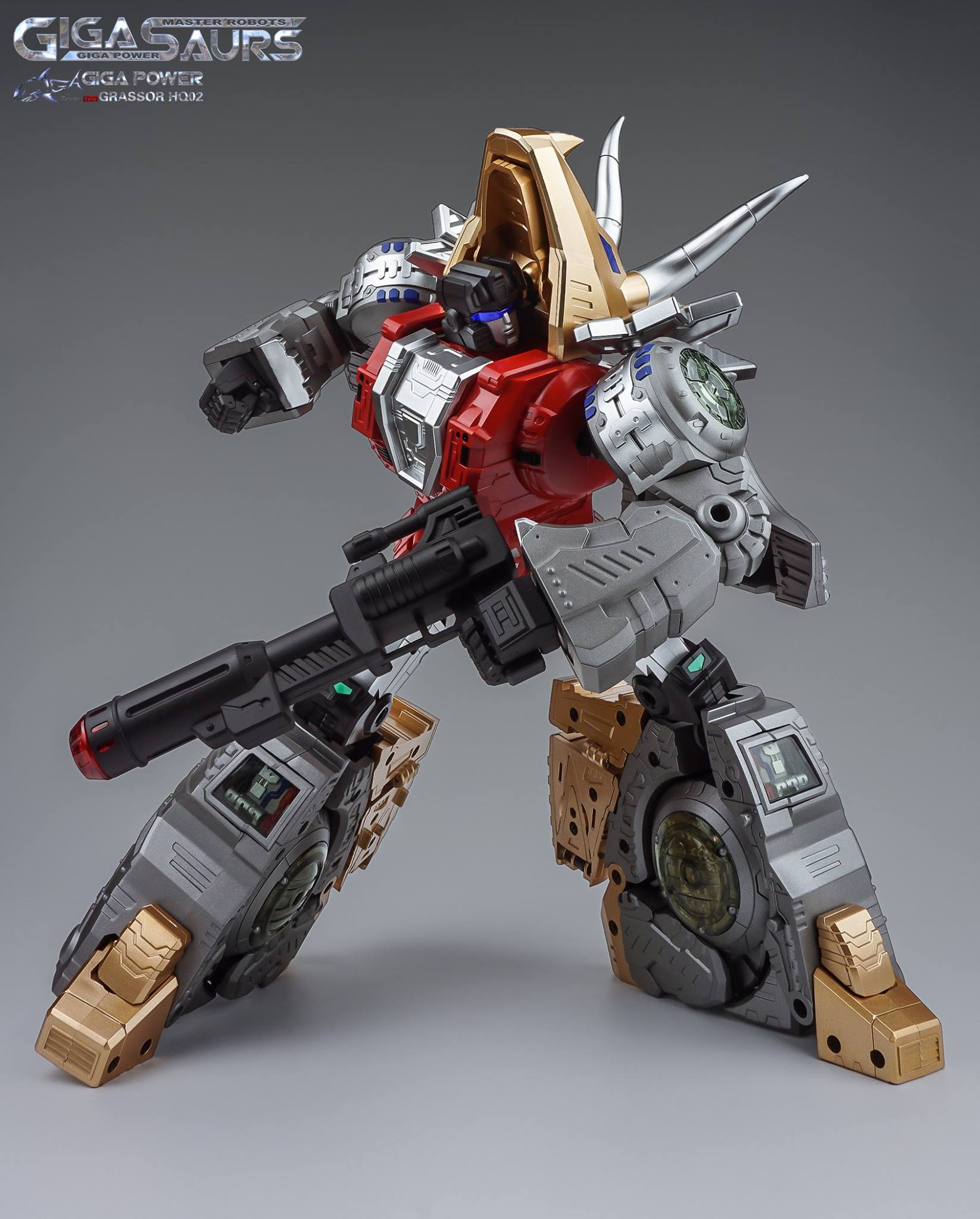 IN STOCK!!Transformers Toy Gigapower GP HQ-02 HQ02 Grassor Slag  Metallic Color 