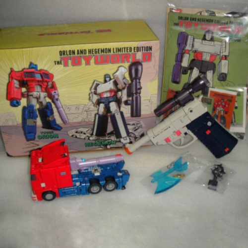 Toyworld TW-01C TW-02C Orion Optimus Prime + Hegemon Megatron Set of 2