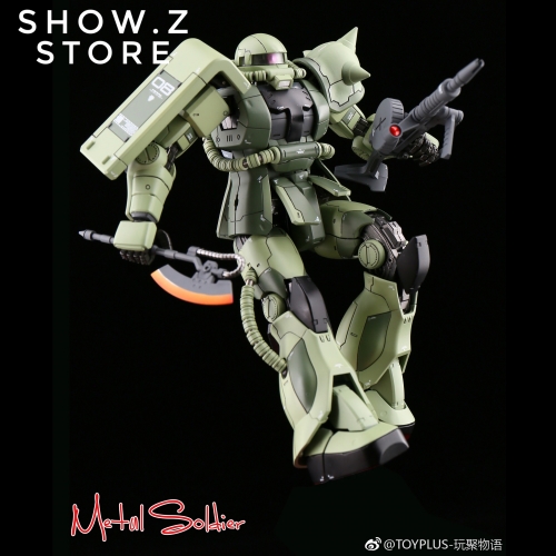 Metal Soldier 1/100 MS01 ZAKUII MS-01 MS-06 ZAKU2 Green Chogokin Metal Build