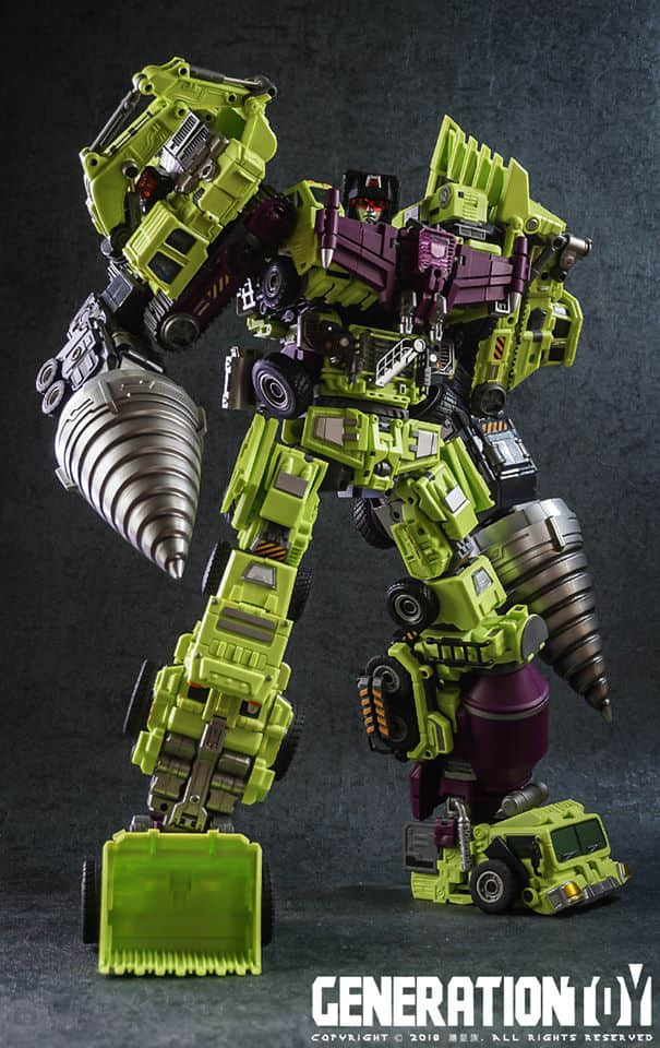 Transformers Generation Toy PVC Upgrade Kit GT-09 With LED Head For Devastator 