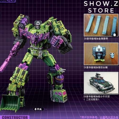 Toyworld TW TW-C07A TWC07A Constructor Devastator Cel Cell Shaded Deluxe Version Set of 6