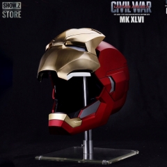 Marvel Official Iron Man MK46 MK-46 Helmet 1/1 Lifesize Metal Brushed Version
