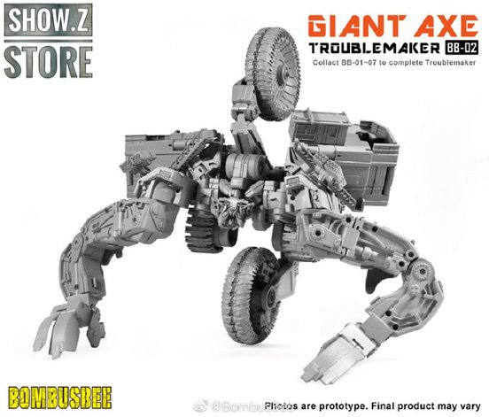 Pre-Order Bombusbee BB-02 Giant AXE Movie2 Demolishor Combination Transformers 
