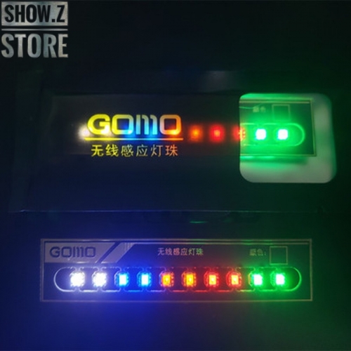 GOMO Wireless White/Red/Orange/Blue/Green LEDs for Lighting System Set of 10