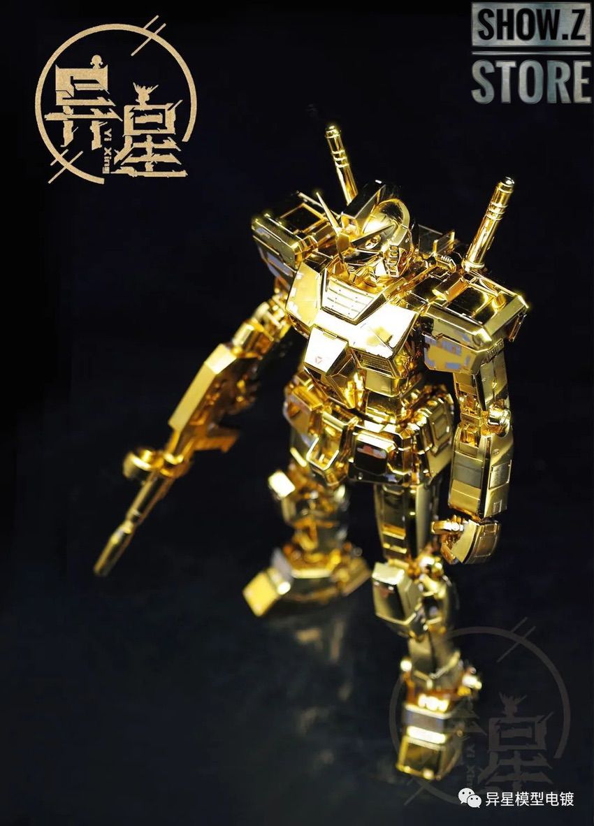 Bandai Custom MG RX-78-2 Gundam Ver.3.0 w/ Custom Electroplated 