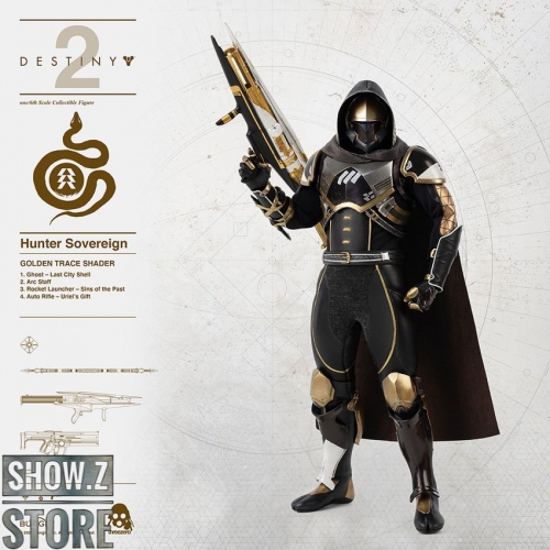 Threezero Studio 1/6 Destiny 2 Hunter Sovereign Golden Trace Shader Version