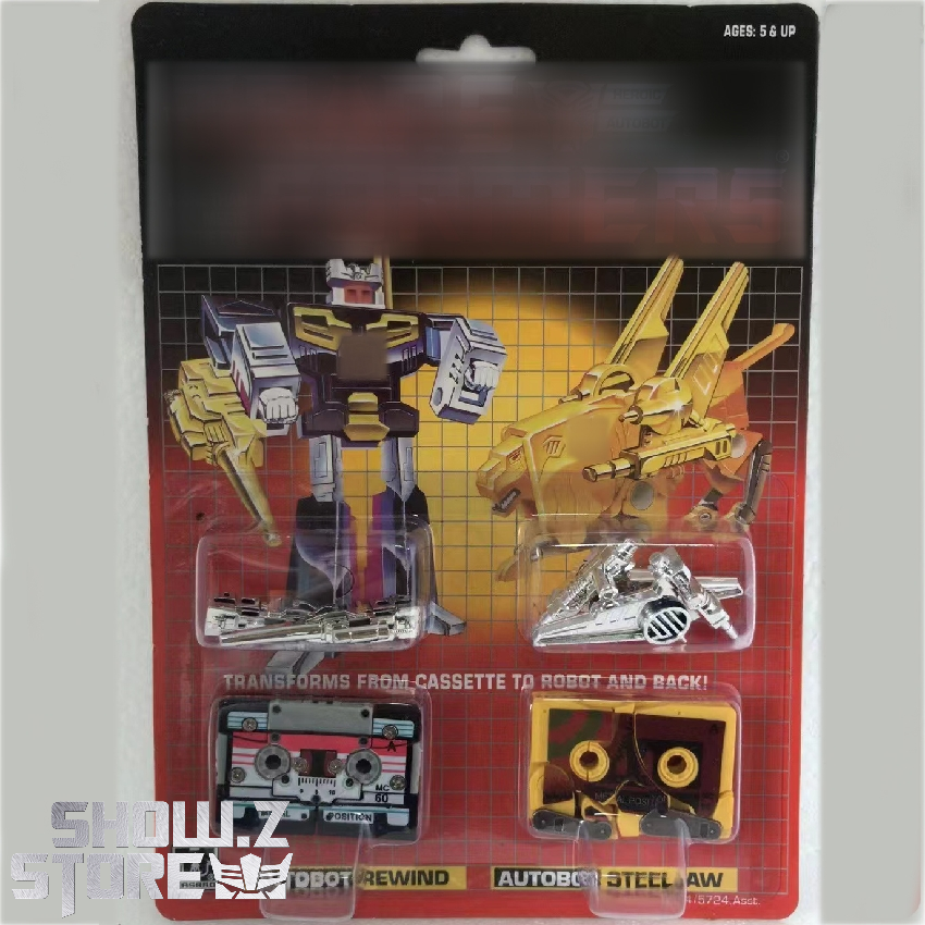 4th Party Transformers G1 Mini-Cassettes: Rewind &amp; Steeljaw