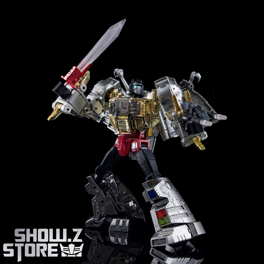 4th Party MP-08 King Grimlock Reximus Prime Oversized Stainless Steel Color Version