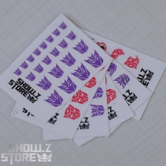 Transformers Symbol Transparent Sticker Set of 6